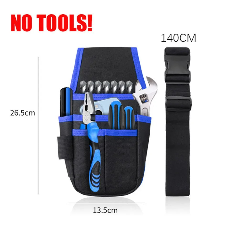 Professional Tool Belt Bag - 8-Pocket Organizer Pouch for Electricians
