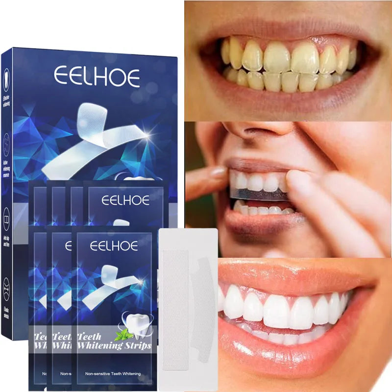 Teeth Whitening Strips - Mint Flavor White Gel