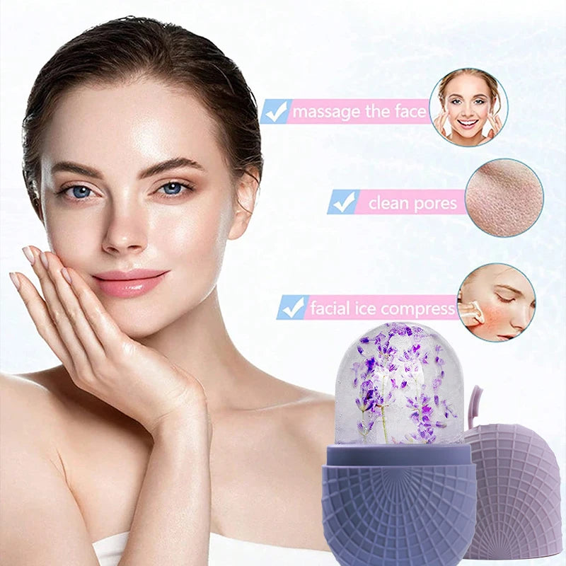 Ice Roller for Face & Eyes - Leak-Proof Cooling & Firming Tool