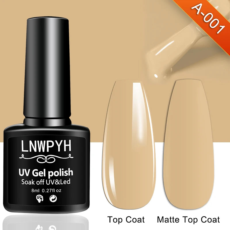 Kit de vernis à ongles semi-permanent avec lampe UV/LED et outils de manucure.