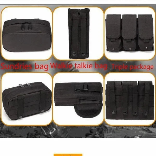6094 Military Combat Army Wargame VestNylon Pouch Molle Gear Tactical Vest Body Armor Hunting Plate Carrier Airsoft Accessories