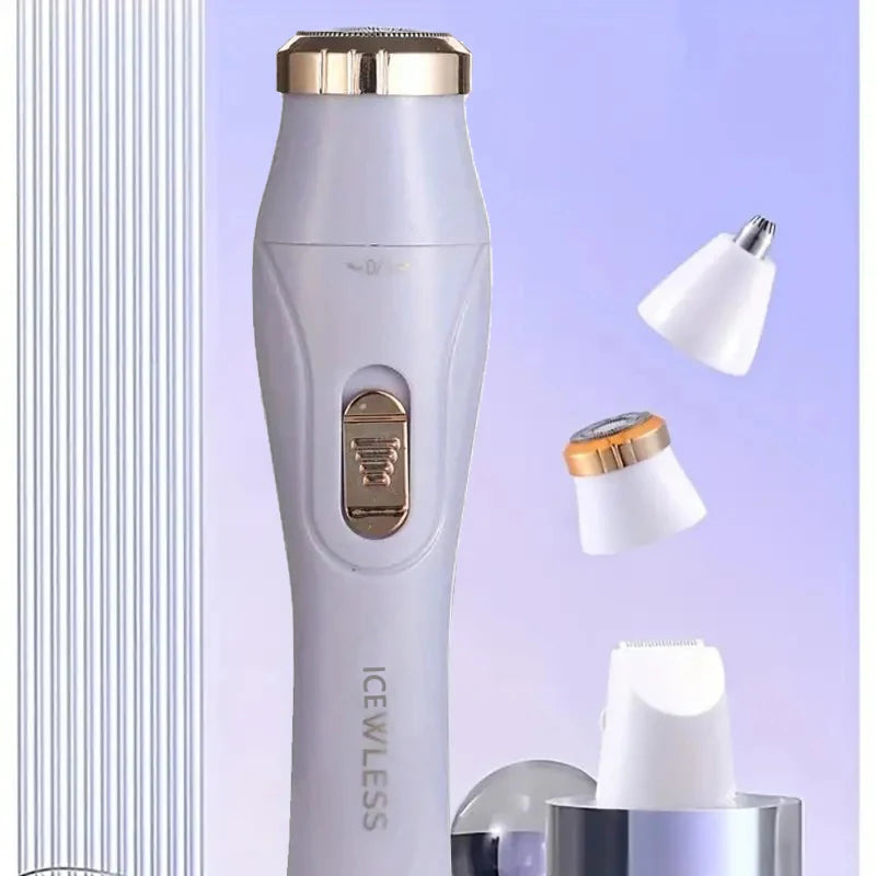 3-in-1 Electric Hair Removal Set - USB Rechargeable Trimmer for Nose, Body & Face