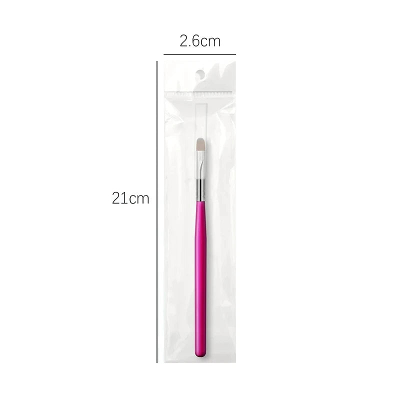 Pinceau professionnel en bois pour nail art - Extension de gel UV et peinture acrylique