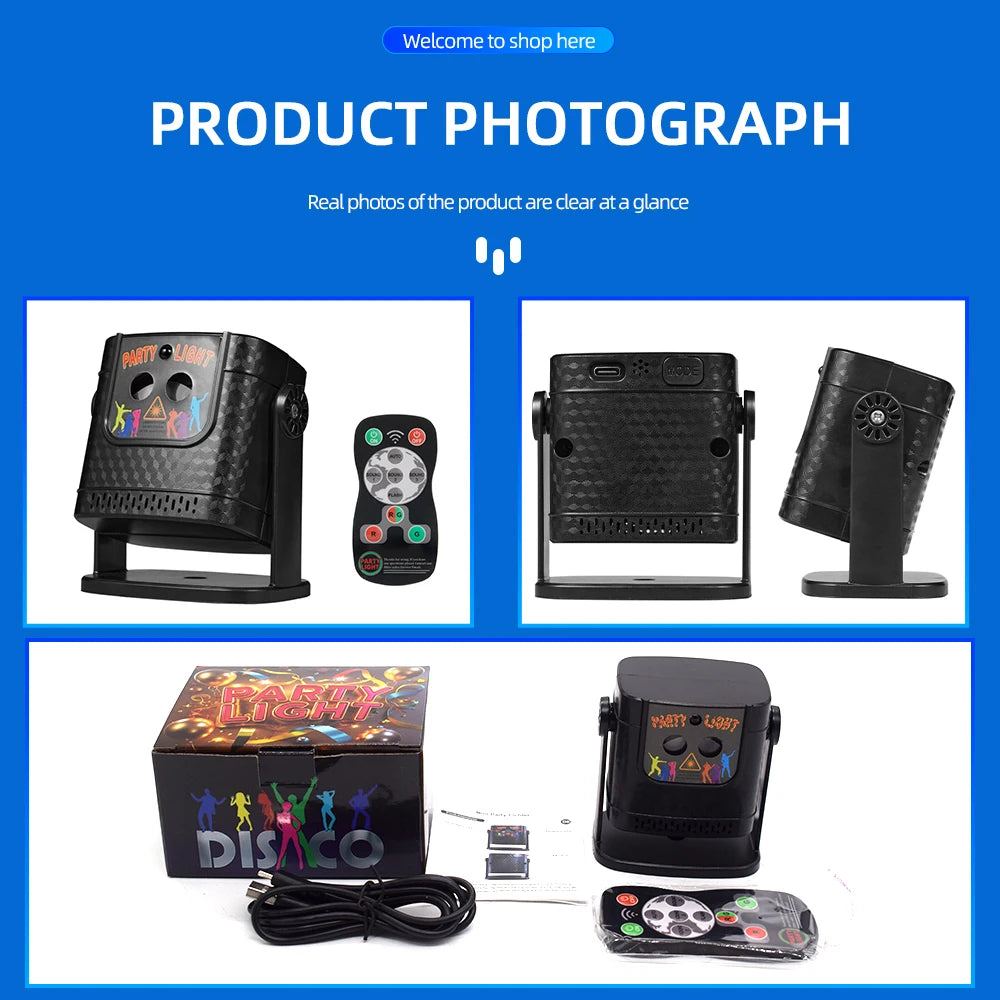 60-Pattern Party Effect Light Projector