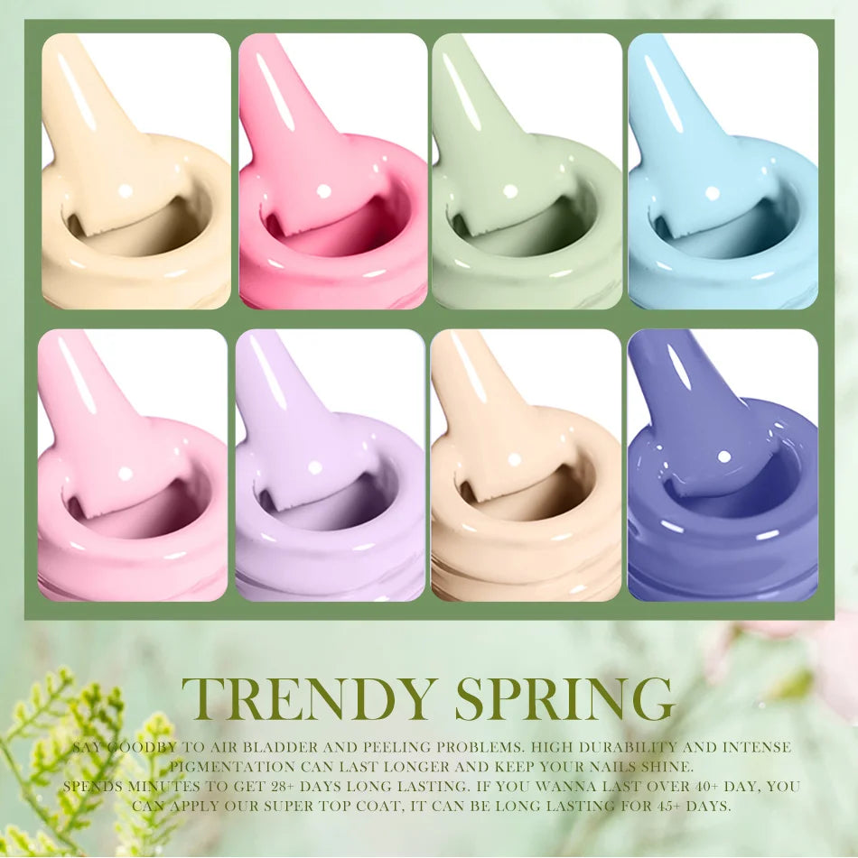 Vernis à ongles gel BORN PRETTY 10 ml, 130 couleurs, semi-permanent, semi-dissolvable, UV, base et top coat.