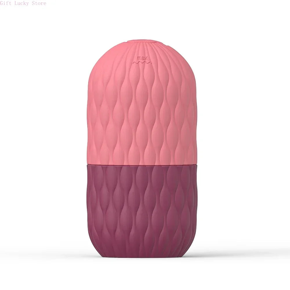 Ice Face Roller, Reusable Silicone Mold Face Massage Eye Facial Beauty Skin Care Tools Apply Ice for Shrink Pores