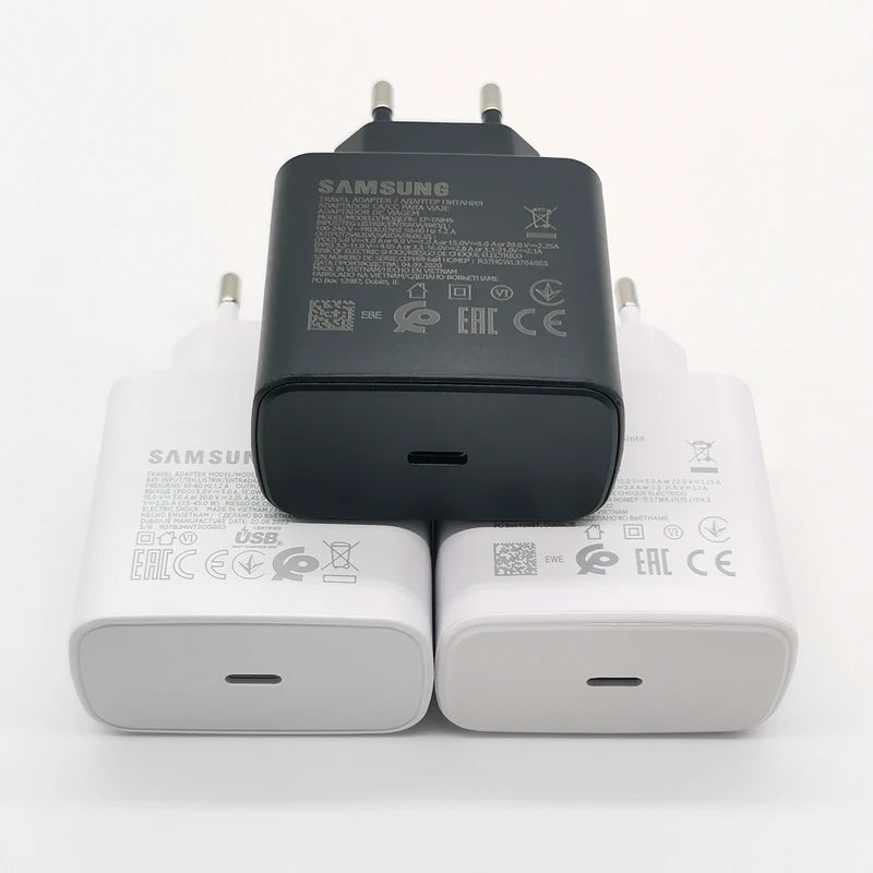 Chargeur Samsung 45 W à charge ultra rapide, adaptateur de charge rapide de 1,8 m de type C pour Galaxy S24, S23, S22, S21, S20, Note 20 Ultra, 10, Z Flip, Fold 6, 5, 4, 3 et 2