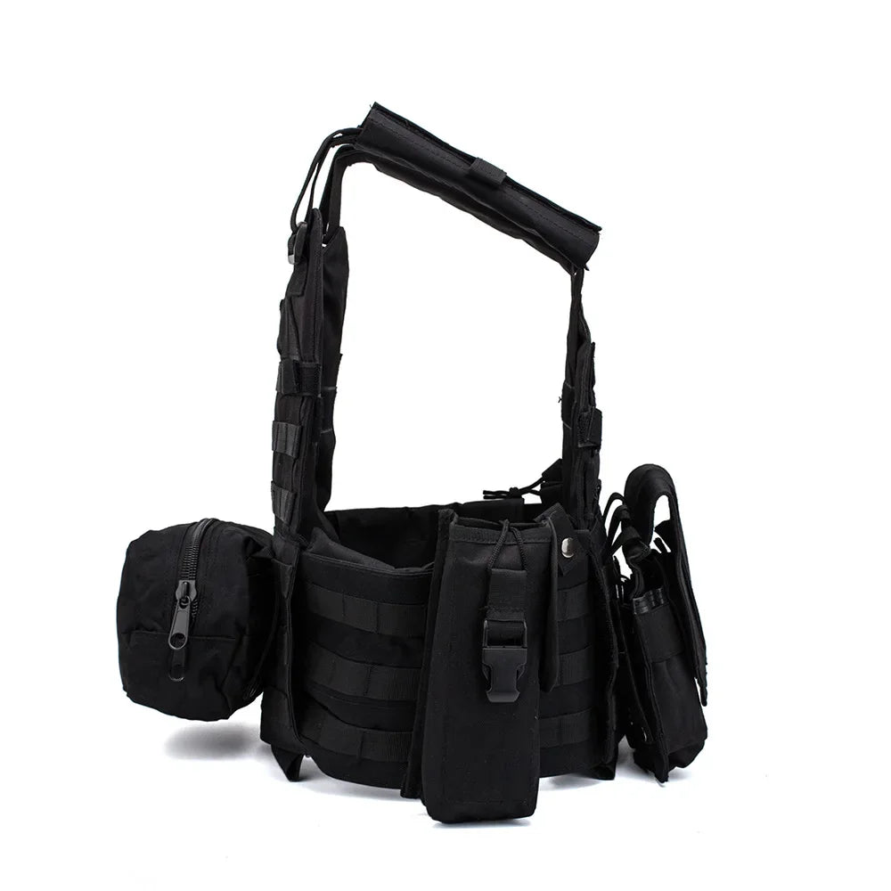 6094 Military Combat Army Wargame VestNylon Pouch Molle Gear Tactical Vest Body Armor Hunting Plate Carrier Airsoft Accessories