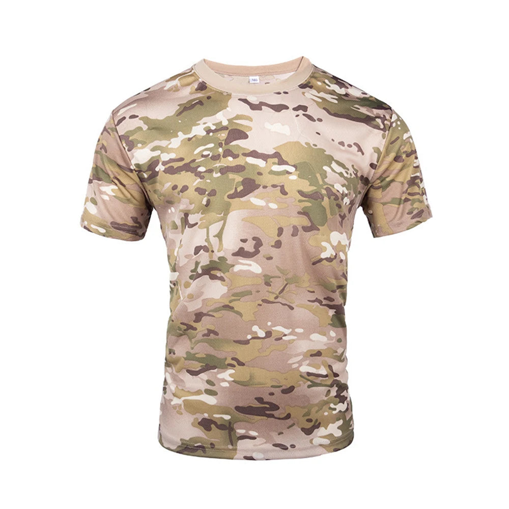 Outdoor Sports Camouflage T-Shirt - Quick Dry Hiking & Hunting Tee