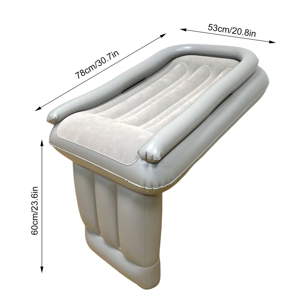 Extension de lit d'avion gonflable portable pour siège arrière de voiture, matelas de couchage pliable pour enfant en bas âge, pour l'intérieur de la voiture