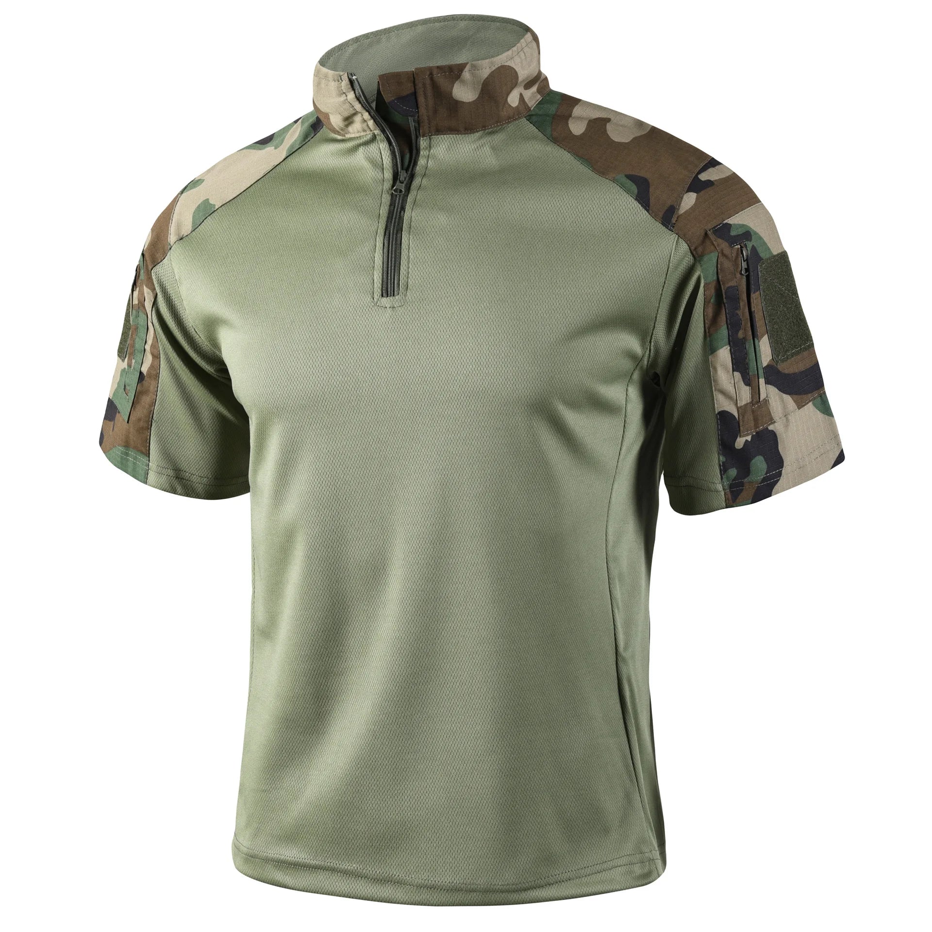 Camo Tactical Shirt Short Sleeve - Quick Dry Combat T-Shirt