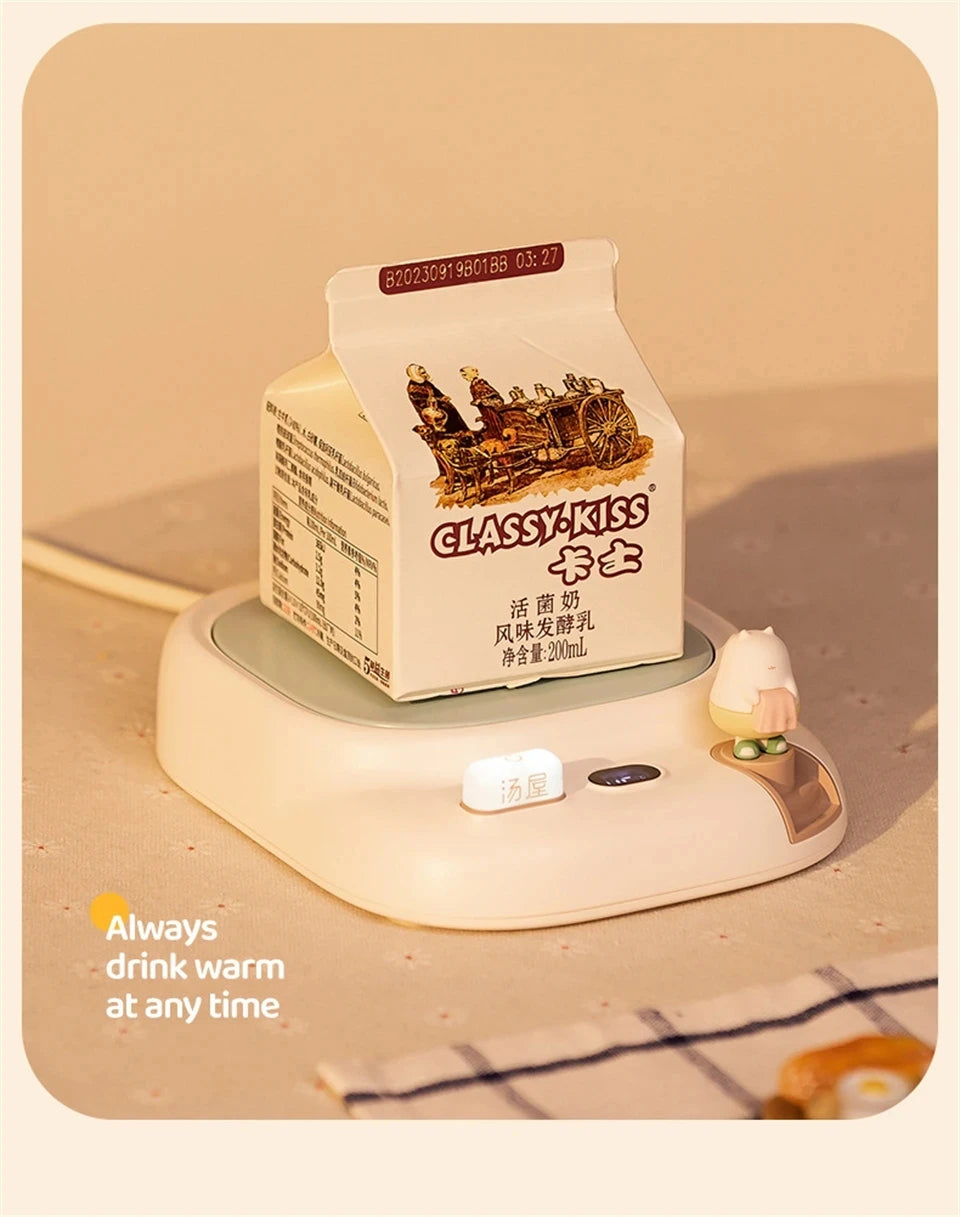 25W Coffee Mug Warmer Cup Heater Electric Hot Plate 4 Temperature Settings Warmer Cup Coaster for Tea Milk Water Heating Pad