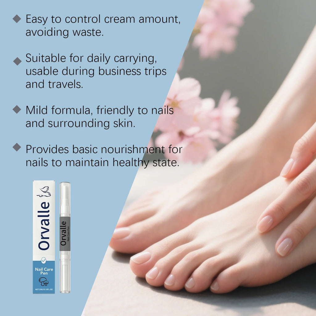 Stylo réparateur pour ongles : nourrit les ongles, réduit la casse, lutte contre le dessèchement, prévient les fissures, élimine les petites peaux et fortifie les ongles.