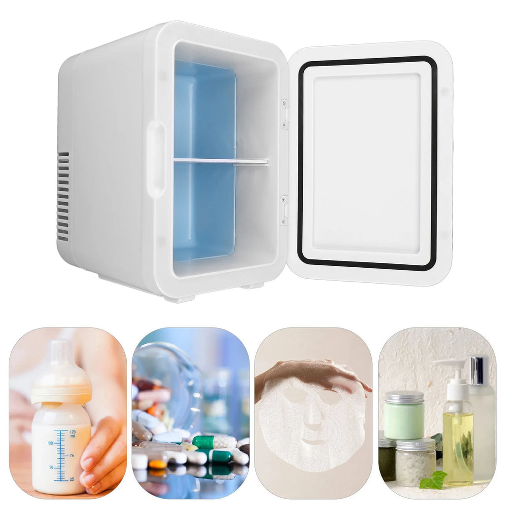 Mini Fridge 6L USB Powered Portable Cooler Warmer Personal Refrigerator for Skincare Beverage Food Medication Home Office Car