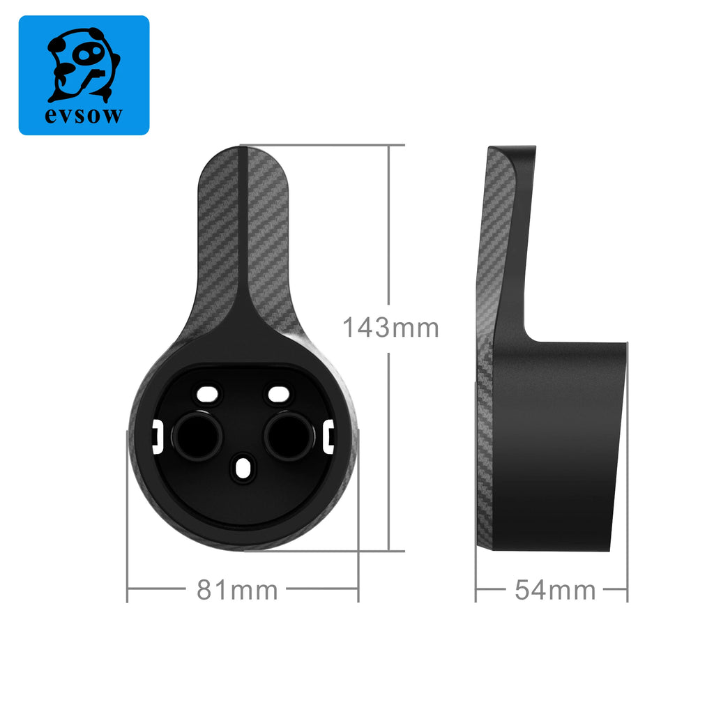 Type 2 EV Charger Cable Holder - Wall Mount Organizer for Electric Vehicles