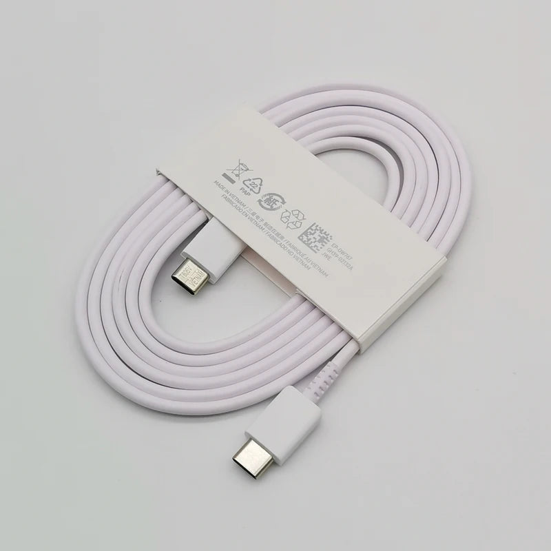 Samsung 45w Charger Super Fast Charge Adapter 1.8M Type C For Galaxy S24 S23 S22 S21 S20 Note 20 Ultra 10 Z Flip Fold 6 5 4 3 2