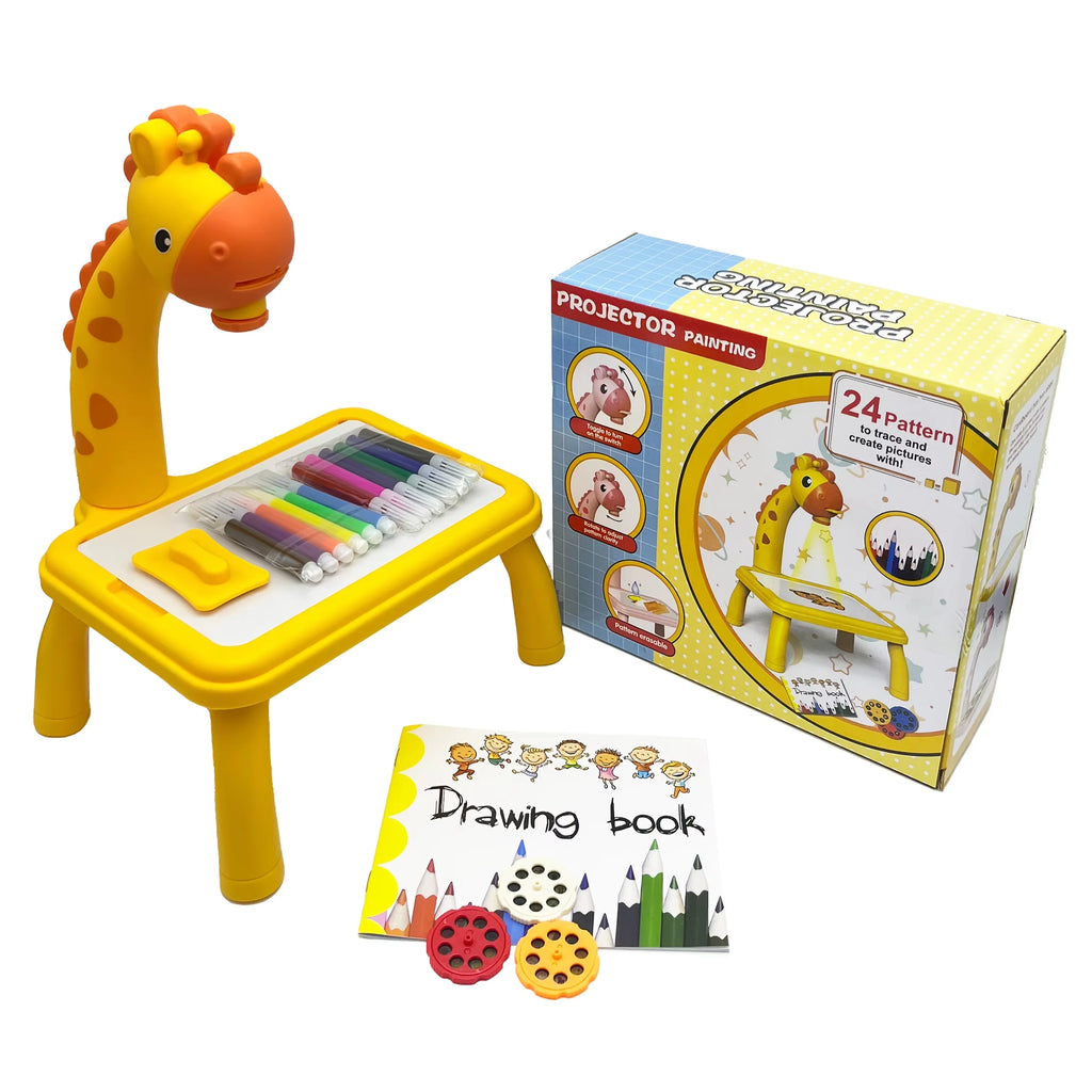 Kids Drawing Projector Toy with Light & Music