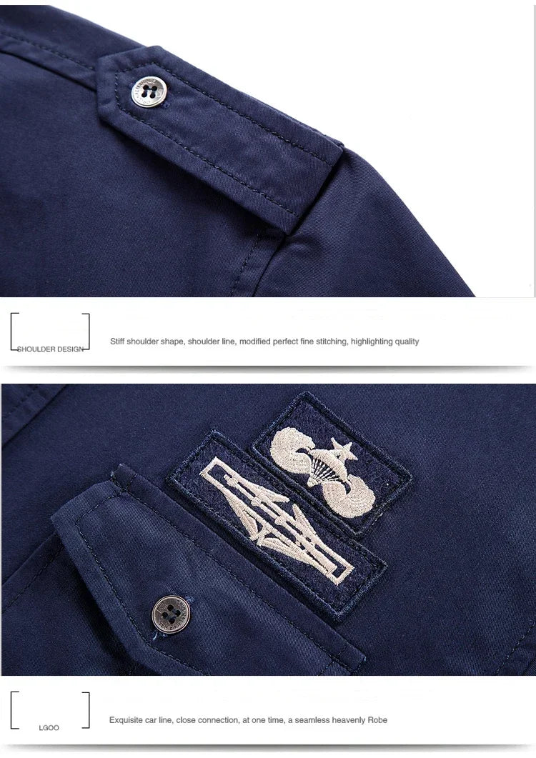 Summer Military Shirt - Airborne Tactical Air Assault Cotton Tee