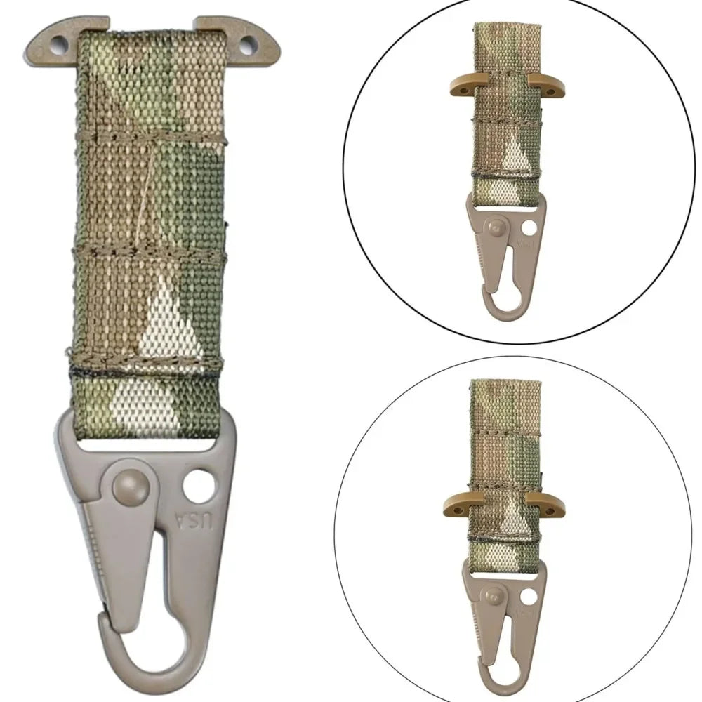 MOLLE T-Mount Carabiner Clip - Tactical Gear Attachment Hook