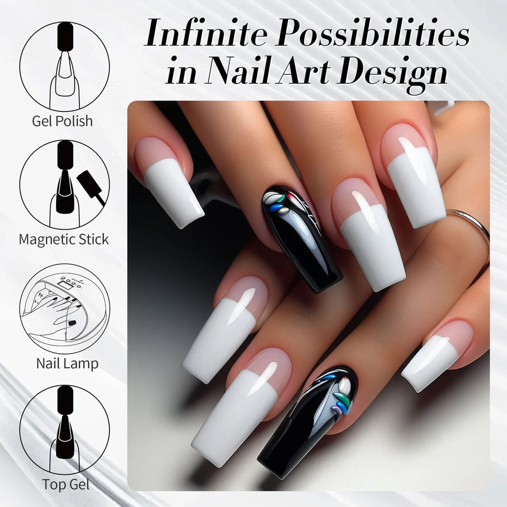 Vernis à ongles gel BORN PRETTY 10 ml, 130 couleurs, semi-permanent, semi-dissolvable, UV, base et top coat.