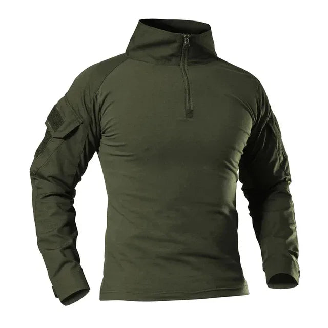 Outdoor Tactical Hiking Long Sleeve Shirt - Camouflage Combat Tee
