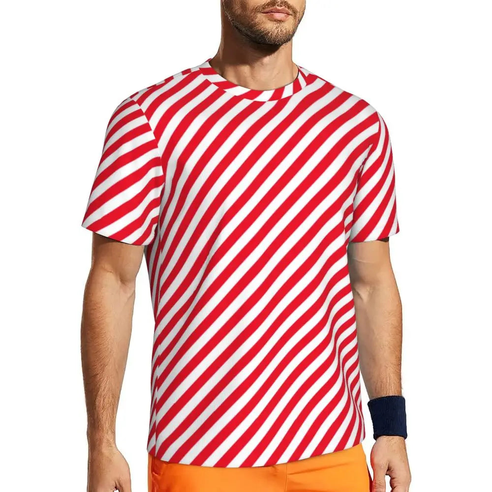 Gym T-Shirt Mondrian Line - Colorful Plaid Y2K Retro Graphic Tee