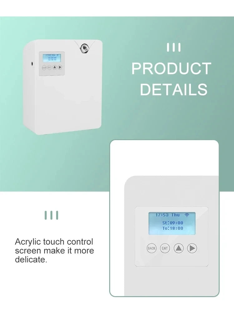300ml WiFi Waterless Fragrance Diffuser - Smart Scent Distributor for Home & Hotel