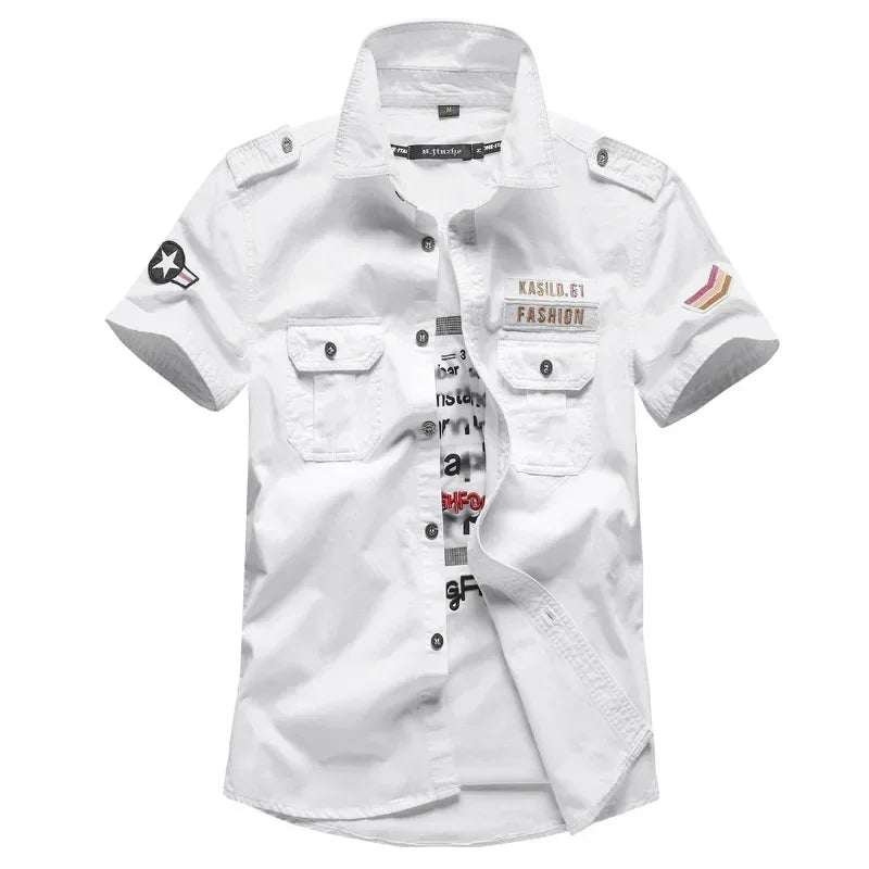 Summer Military Shirt - Airborne Tactical Air Assault Cotton Tee