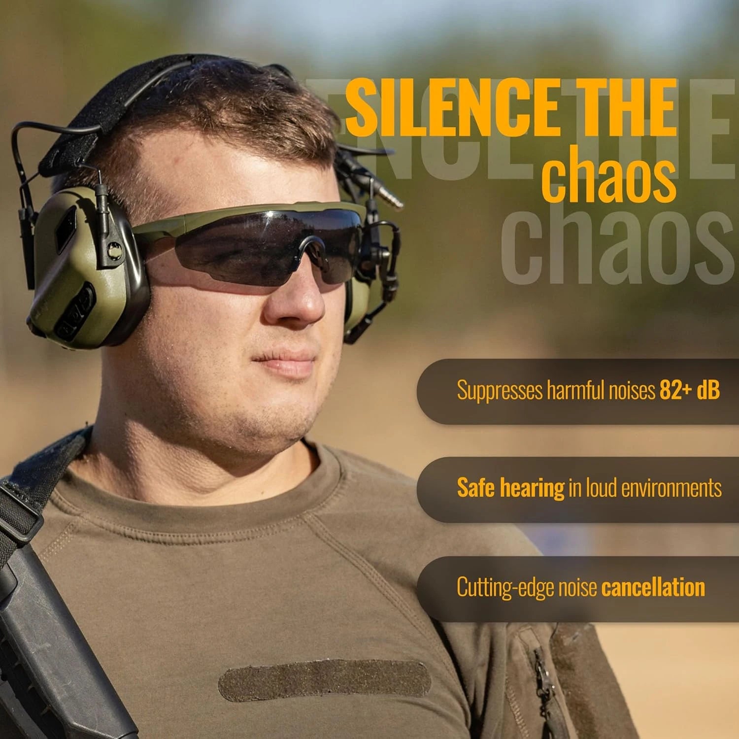 EARMOR M32 SE Tactical Headset - Electronic Noise Reduction for Shooting & Hunting