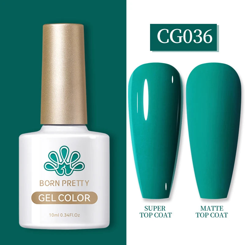 Vernis à ongles gel BORN PRETTY 10 ml, 130 couleurs, semi-permanent, semi-dissolvable, UV, base et top coat.