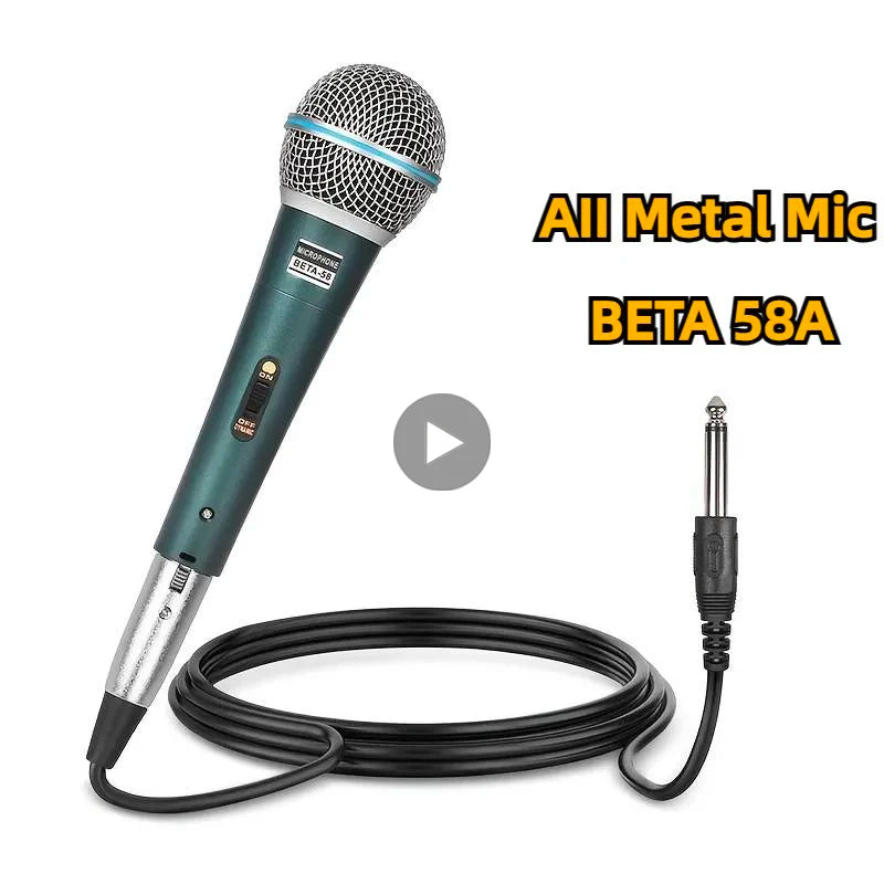Microphone filaire professionnel - Karaoké, jeux vidéo et streaming en direct