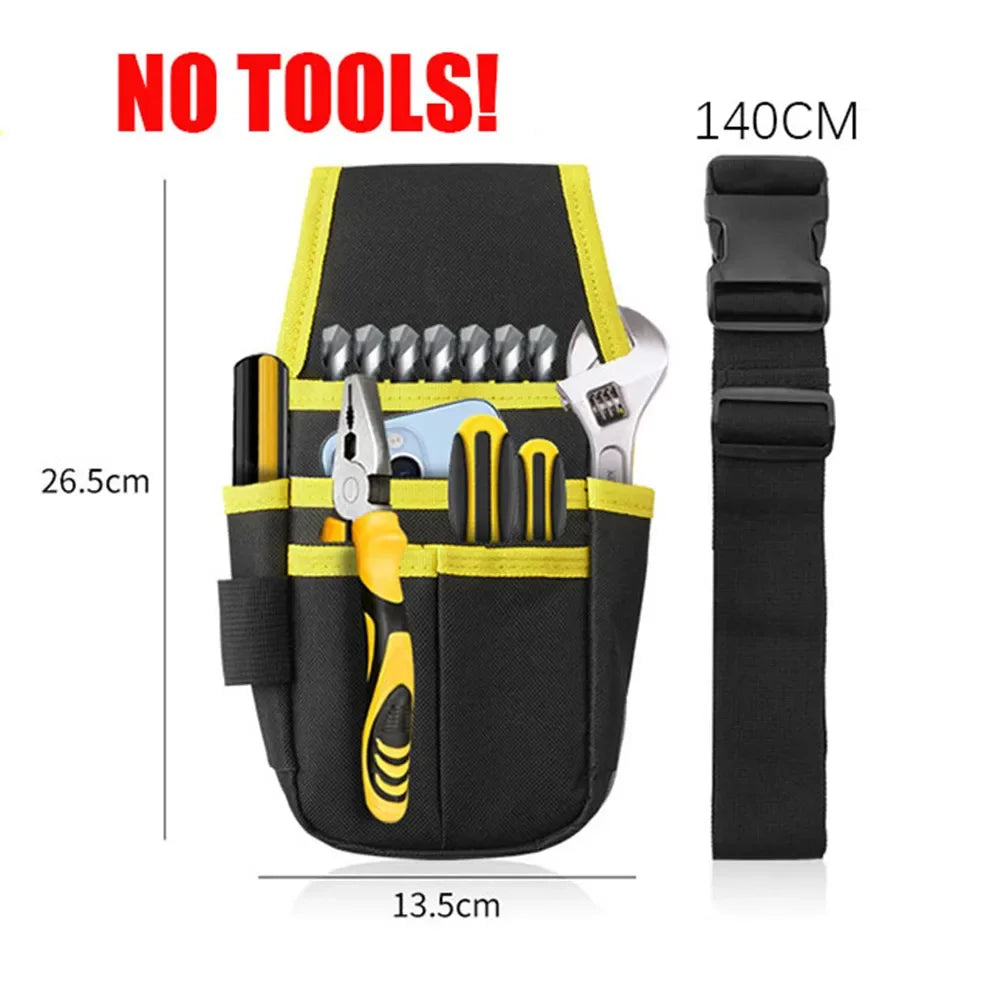 Professional Tool Belt Bag - 8-Pocket Organizer Pouch for Electricians