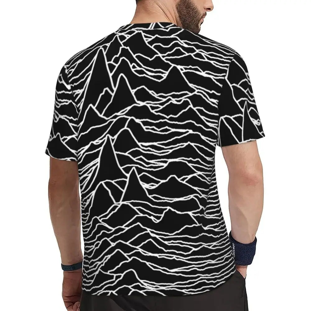 Gym T-Shirt Mondrian Line - Colorful Plaid Y2K Retro Graphic Tee