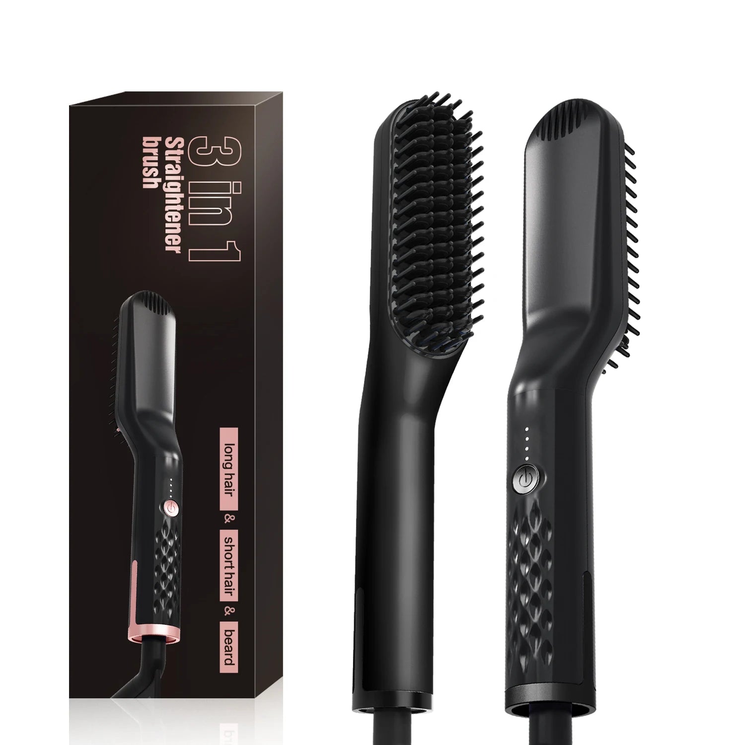 Electric Hair Straightening Brush with Ionic Technology