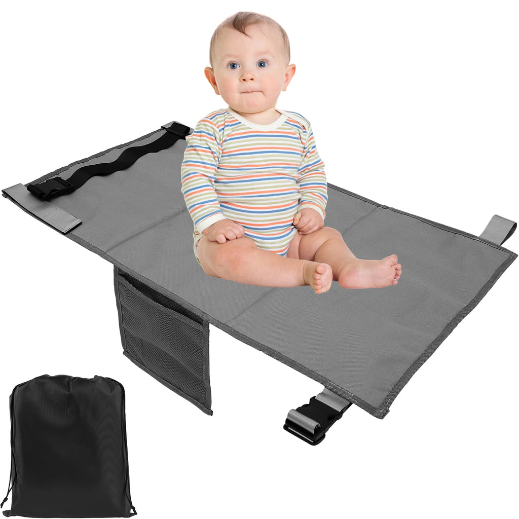Lit de voyage portable pour enfants, avec repose-pieds et repose-jambes, hamac, et rallonge de siège d'avion pour tout-petits.