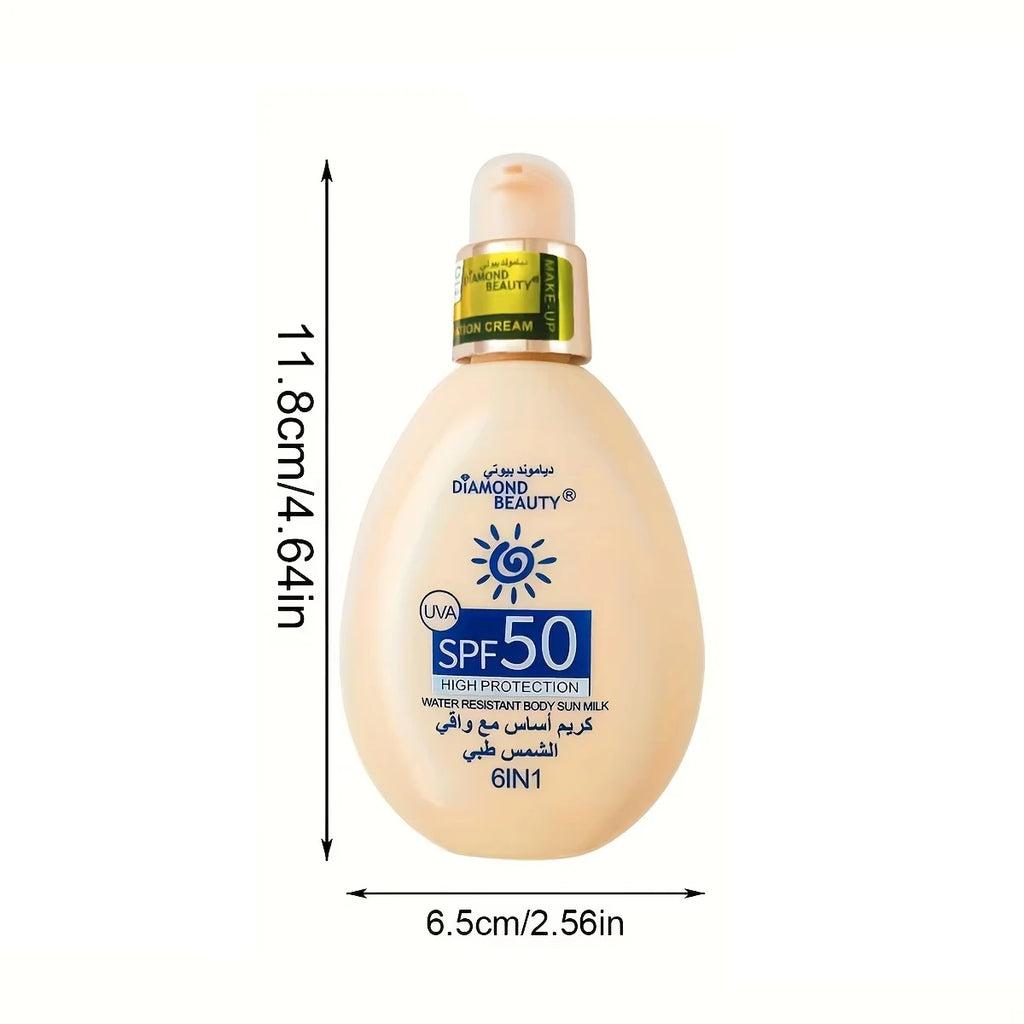 Face body sunscreen whitening sunscreen skin care cream sunscreen liquid foundation SPF50 UV protection skin