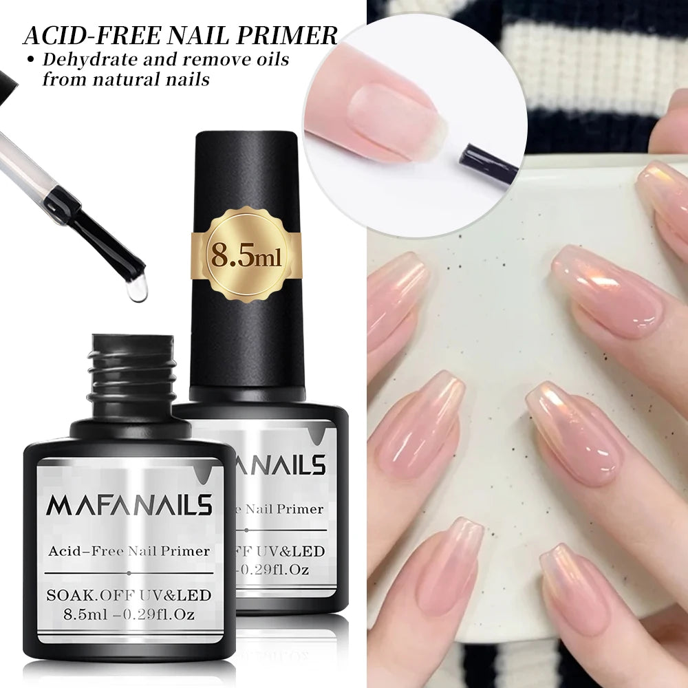 Professional Nail Prep Dehydrator & Acid-Free Primer - 2-Step System
