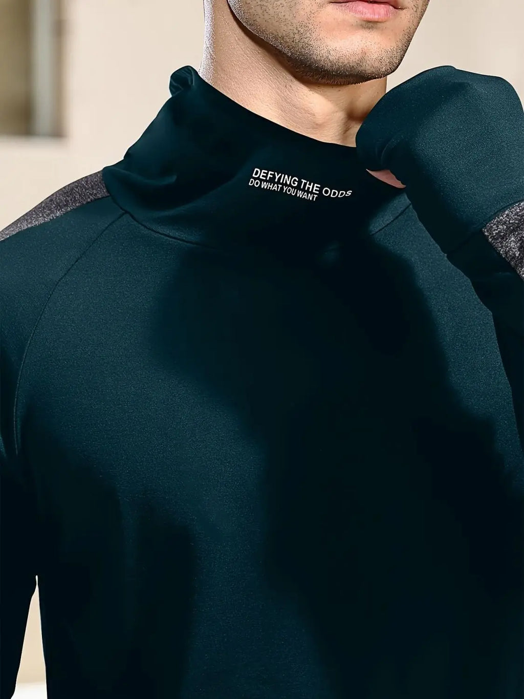Men's Sports Hooded Quick-drying Breathable Cool Tight Outdoor Fitness Long-sleeved T-shirt