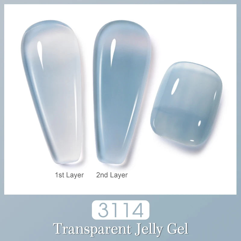 Vernis à ongles gel NAILCO 283 couleurs, base et top coat, semi-permanent, UV, pour nail art et manucure hybride.