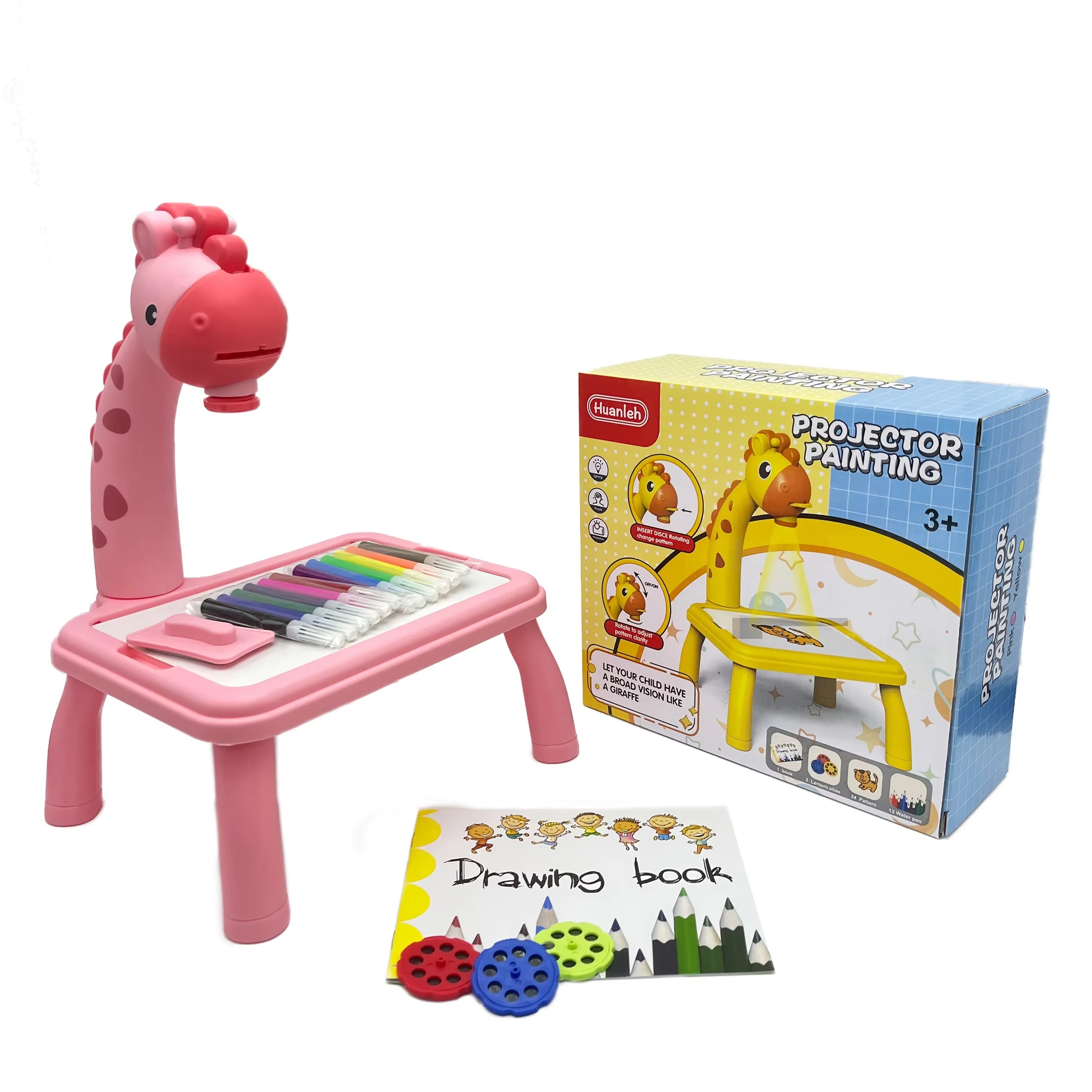 Kids Drawing Projector Toy with Light & Music