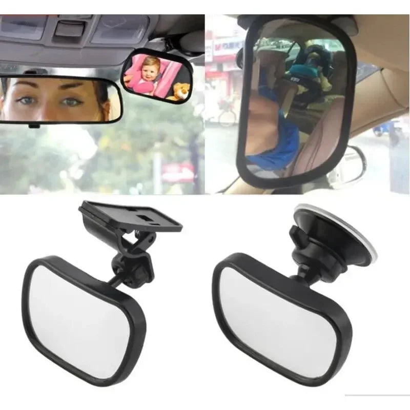 Siège auto arrière mini bébé 2 en 1 pour voiture, rétroviseur convexe arrière réglable, moniteur pour enfant
