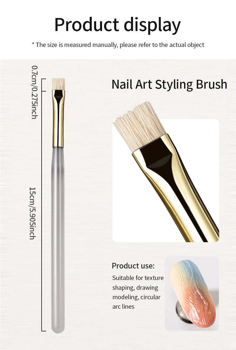 Professional Nail Art Stripe Liner Brushes - Multifunctional Design Set