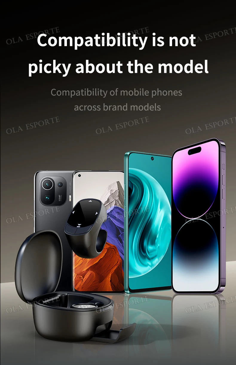 New Smart Ring Multi-Functional Rings Remote Control 5.3 BT Page Scrolling Video Flipping Auto-Like, Take Photos For Smartphones