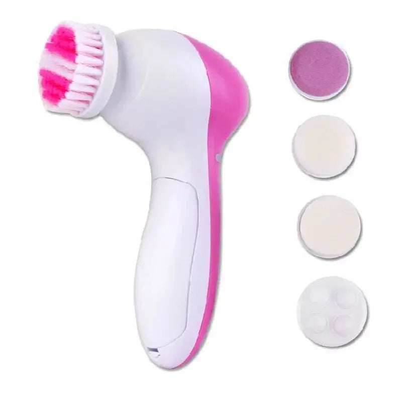 5-in-1 Electric Facial Cleansing Brush - Spa-Quality Skin Care System