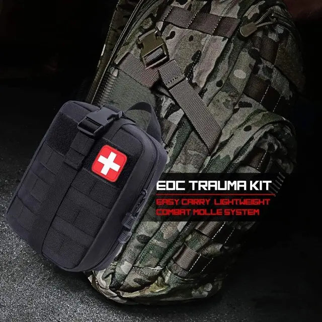 156-Piece Complete First Aid Kit - Emergency Medical Supply for Home, Travel & Outdoor