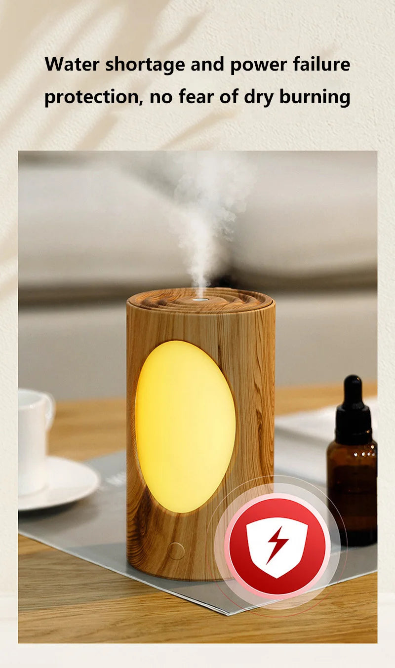 Diffuseur d'arômes portable 600 ml - Humidificateur sans fil avec lumières LED
