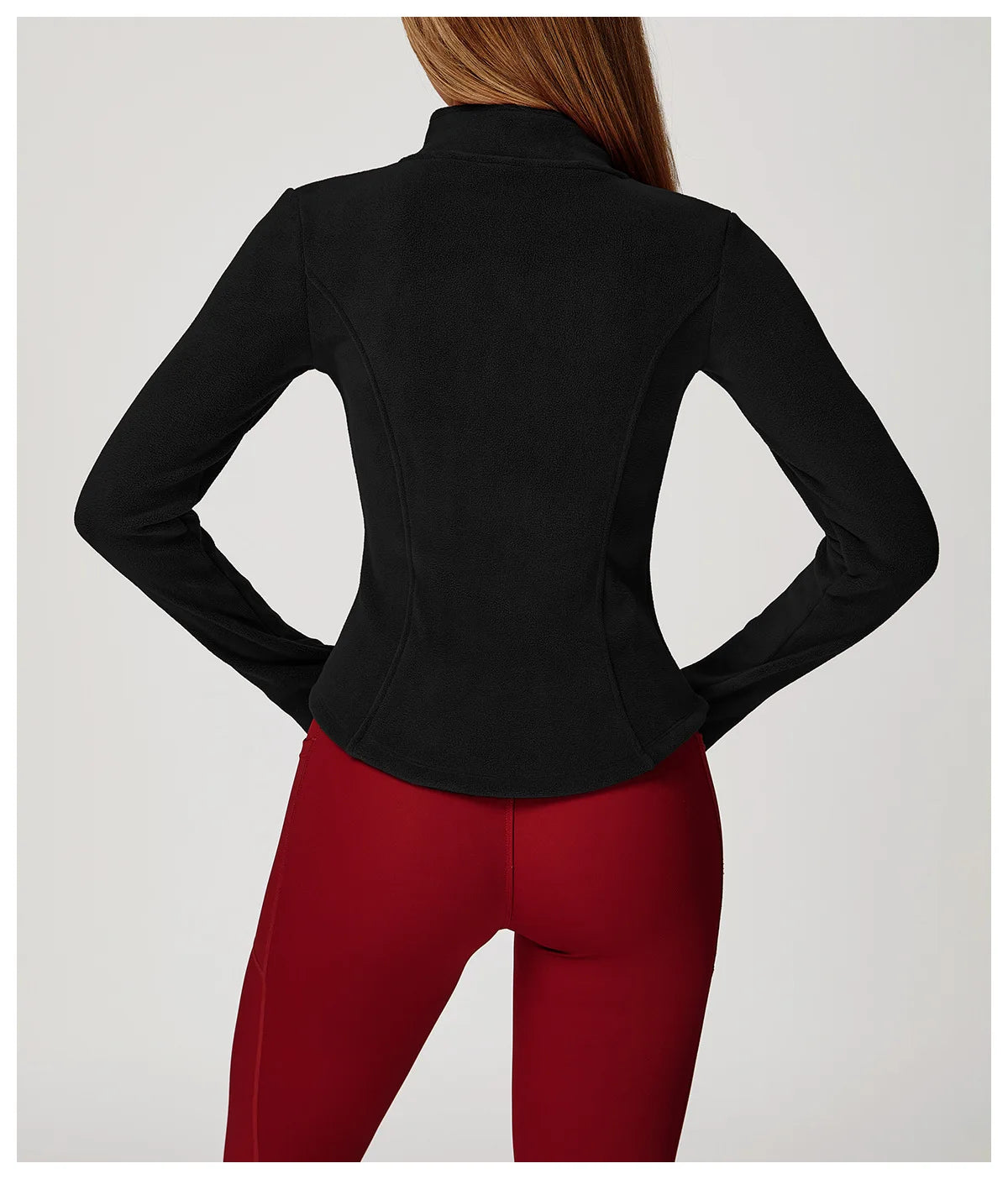 Sports Jacket Long Sleeve Women Zip Fitness Yoga Shirt Winter Warm Gym Top Activewear Running Coats Workout Clothes For Cycling