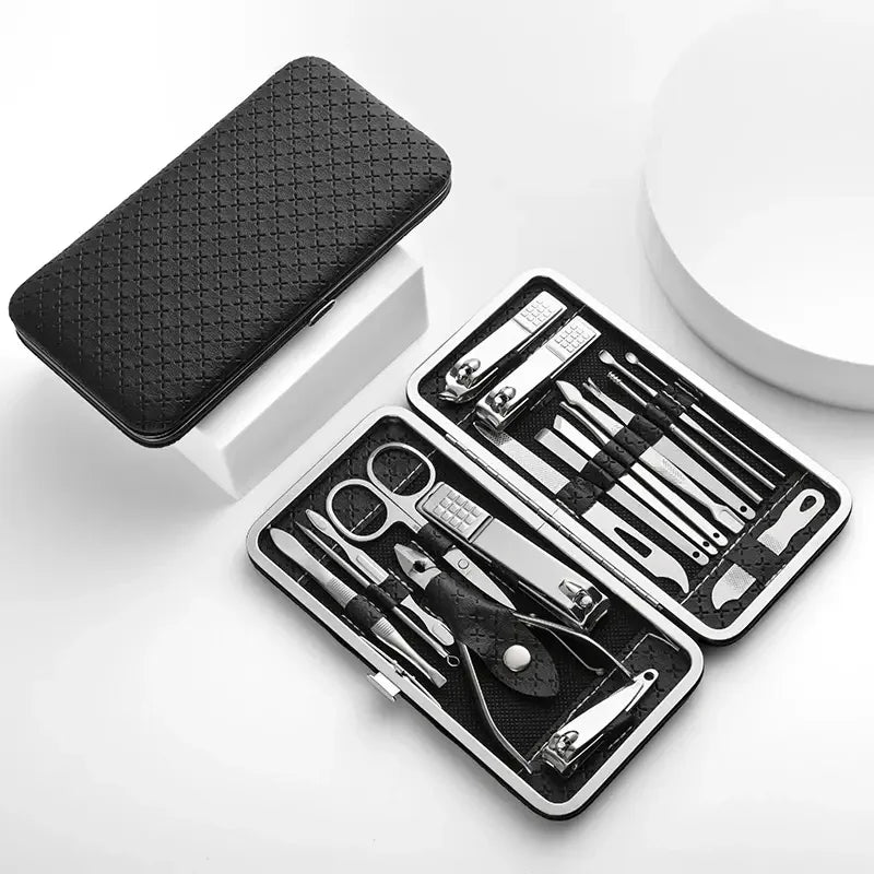 Kit complet de manucure et pédicure professionnel 19 pièces - Soin des ongles