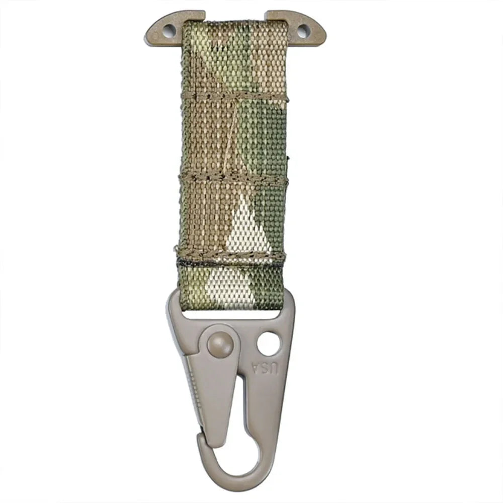 MOLLE T-Mount Carabiner Clip - Tactical Gear Attachment Hook