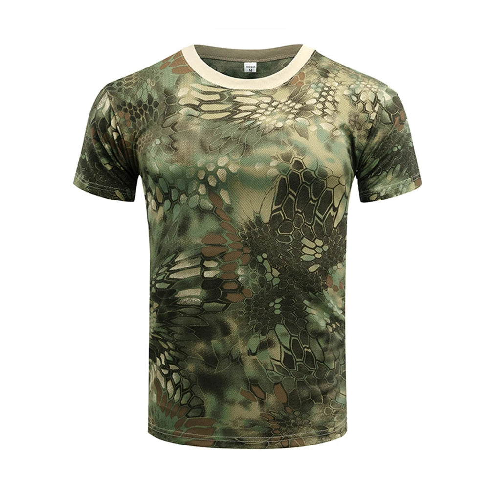 Outdoor Sports Camouflage T-Shirt - Quick Dry Hiking & Hunting Tee